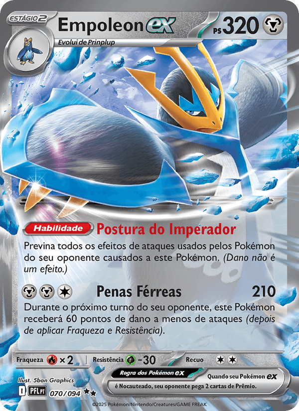 Carta oficial Empoleon ex usada como referência